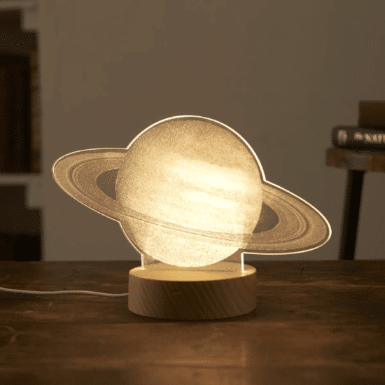 Chatani 茶谷 Fun Science 土星霓虹燈 3