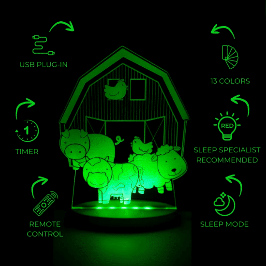 Duski Night Light Farm Yard 5