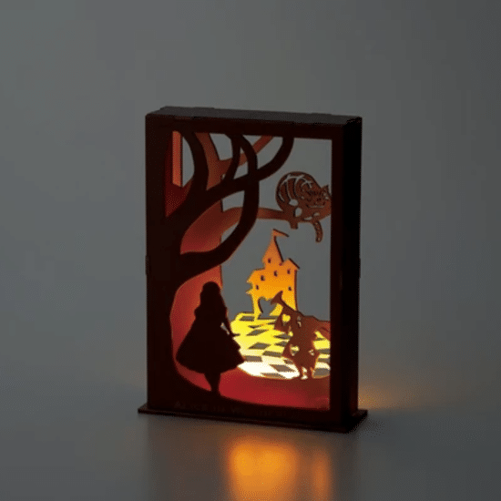 SETOCRAFT - Alice in Wonderland wooden puzzle night light