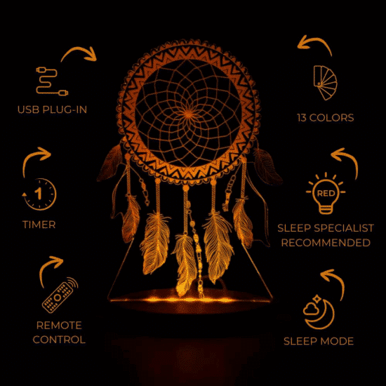 Duski Night Light Dream Catcher 5