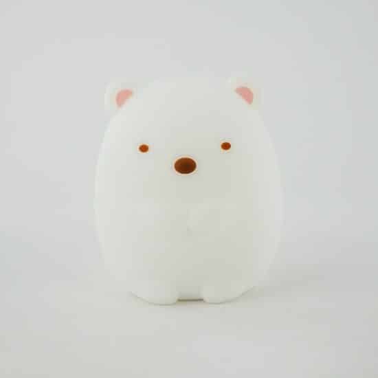 像毛絨動物般柔軟 Hashy Top In 角落生物 Night Light – 白熊