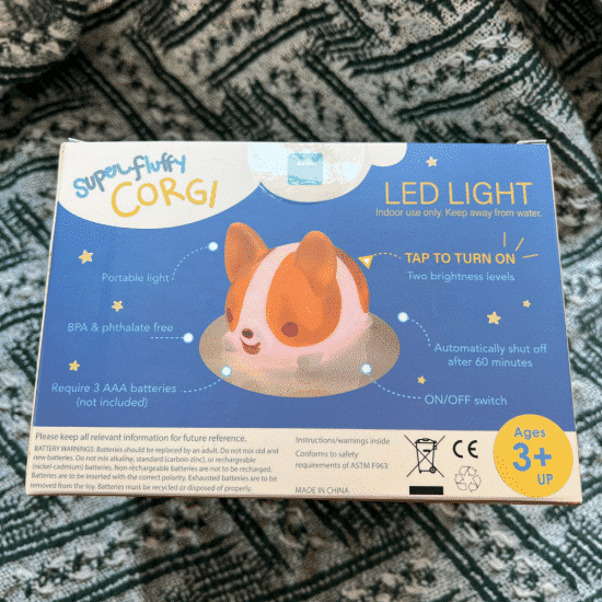 超蓬鬆柯基便攜式 LED 燈 13